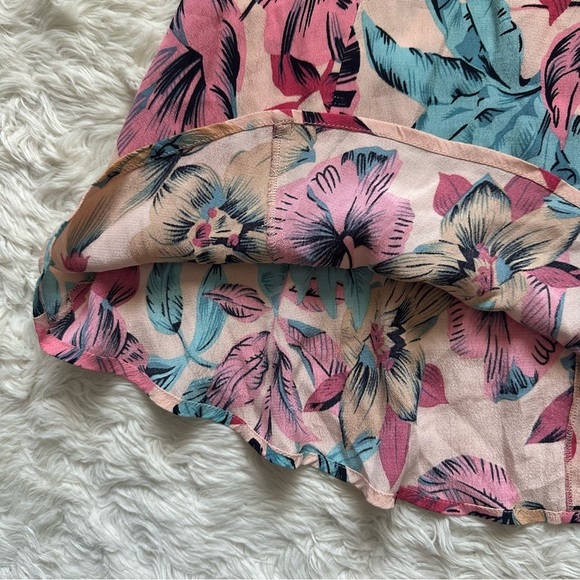For Love And Lemons x Revolve Skirt in Floral Mini High Waist Multi XS NWT New - Picture 8 of 12